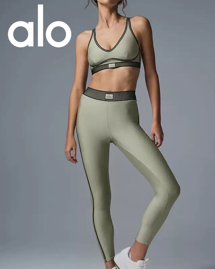 [39560302300] Alo Conjunto Yoga A2412U Matcha Green