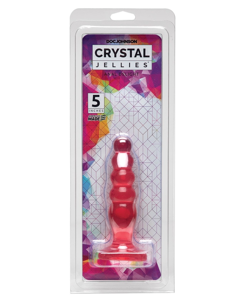 [782421550301] Crystal Jellies 5" Anal Delight - Pink