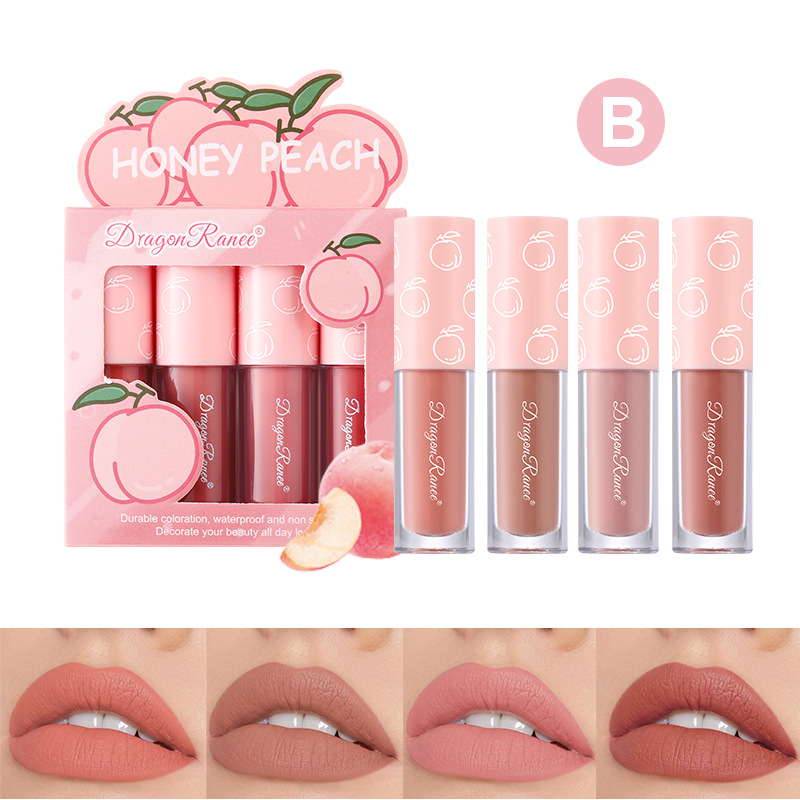 [40850053] Set de labiales mate sabor melocoton. (B)