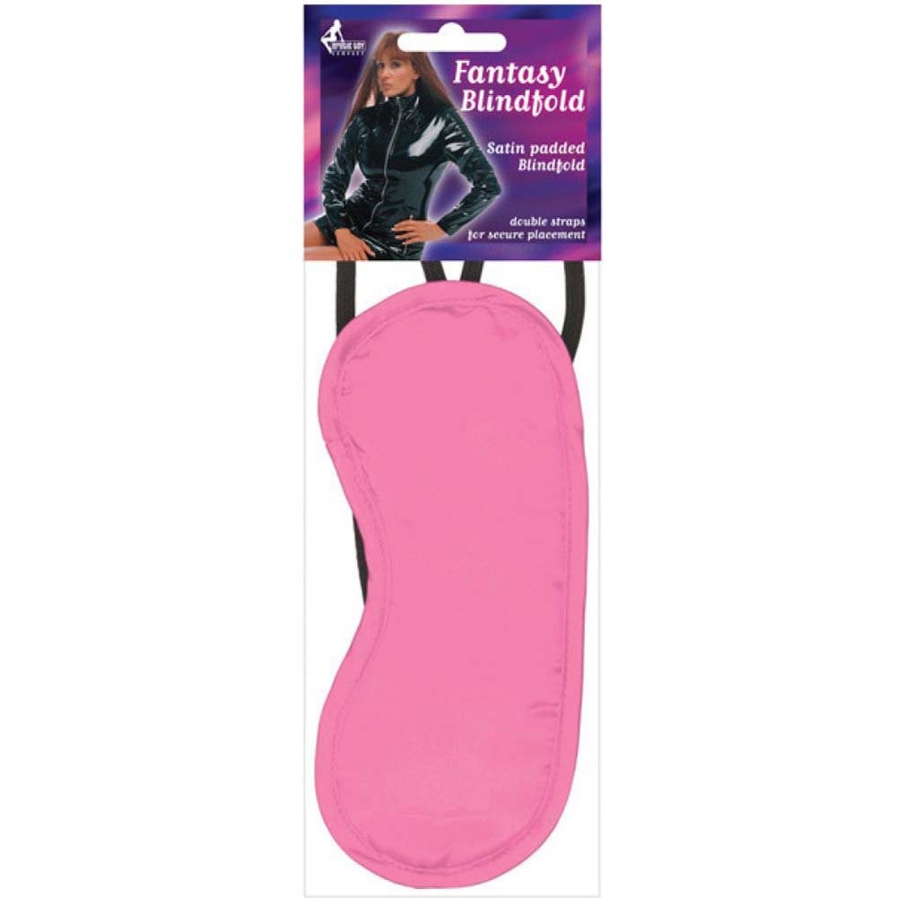 [758477200125] Erotic Toy Company Satin Fantasy Blindfold - Pink