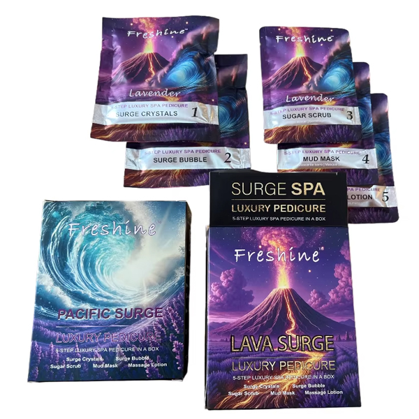 [8592010313] Freshine luxury predicure 5 step spa predicure in a box 25g/0.88oz (LAVA SURGE)