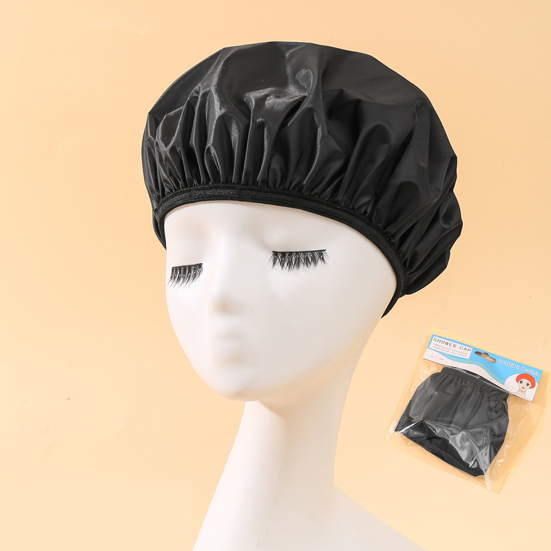 [43441017] Gorro de ducha impermeable color negro