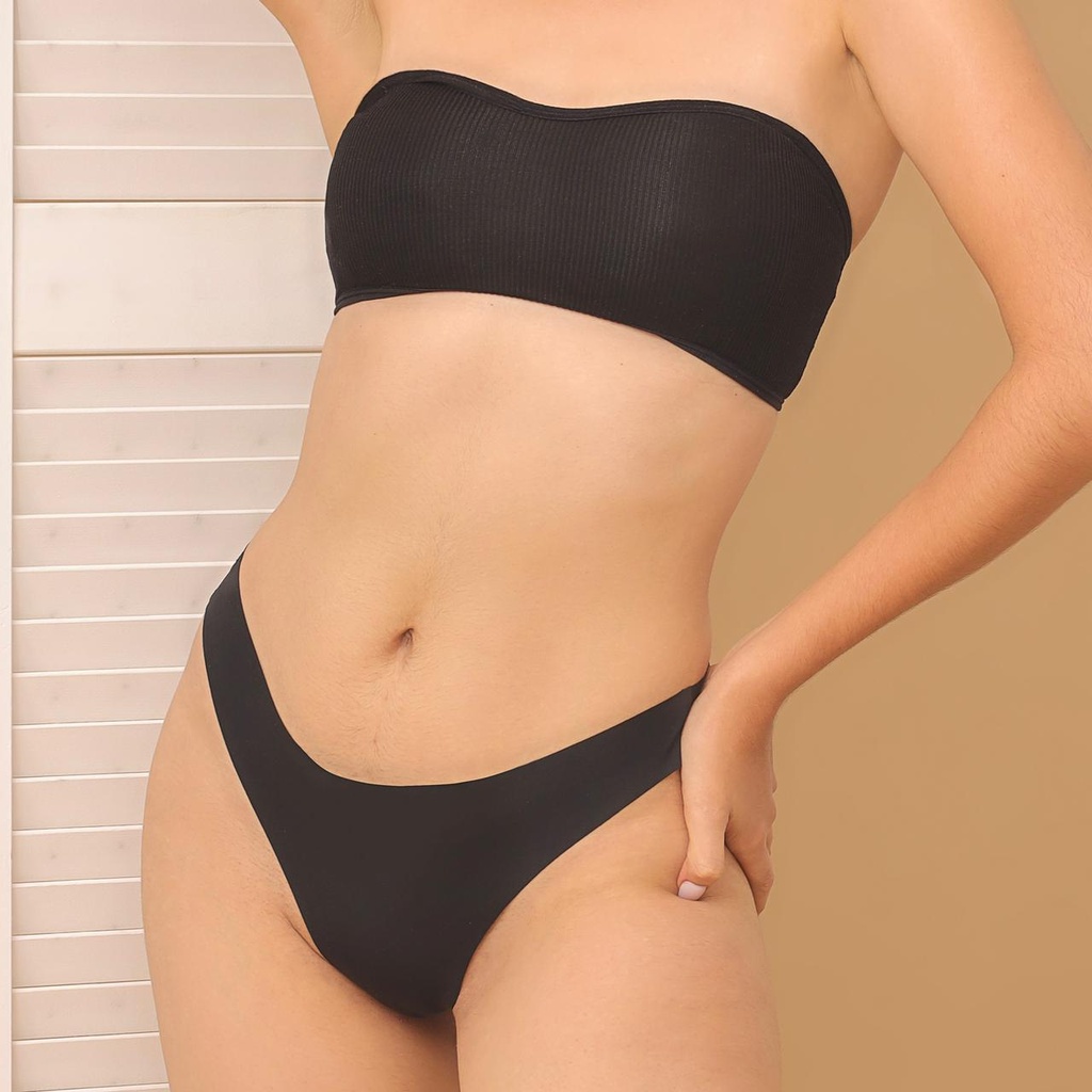 [285401020075] Hilo Sensuel Corte Laxer PS101001 (Negro, S)