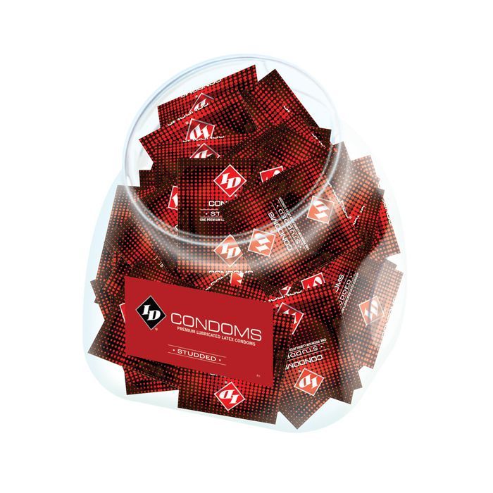 [387001010025] ID Studded Condoms Fishbowl Unidad