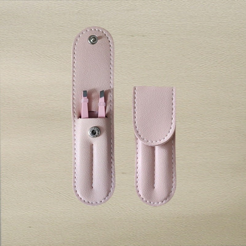 [40850056] Juego de pinzas para depilar cejas, astillas o eliminar el vello facial. (ROSADO)