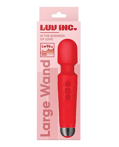[663546904296] Luv Inc. 8" Large Wand - Red