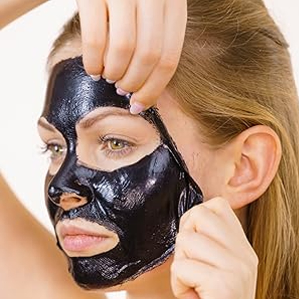 [6976068955733] Mascarilla facial peel-off negra.