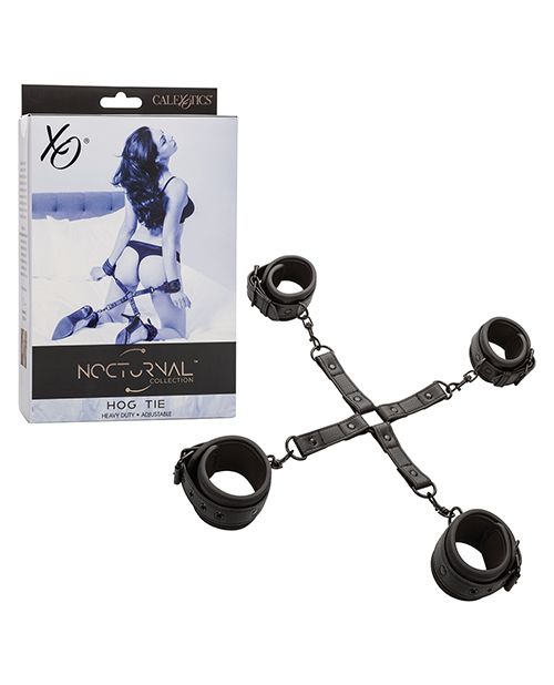 [716770108449] Nocturnal Collection Adjustable Hog Tie - Black