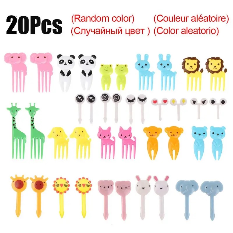 [308002060030] Palillos De Comida De Animales Para Niños 5 Pzs