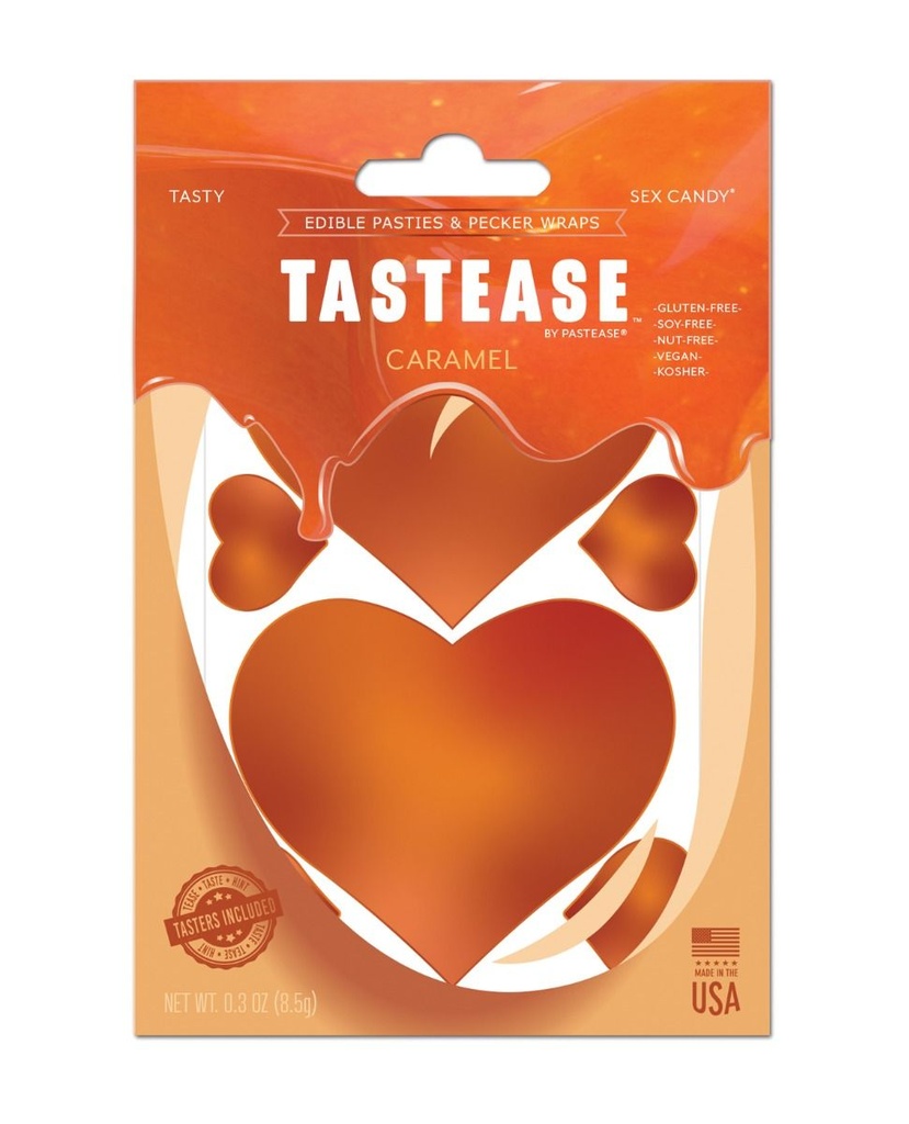 [792264878197] Pastease Tastease Edible Pasties & Pecker Wraps - Caramel O/S