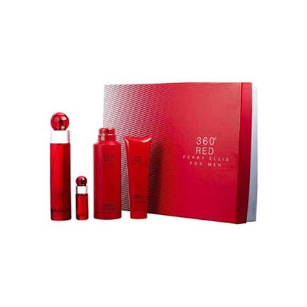 360 RED SET 4p 3.4oz M EDT SPRAY