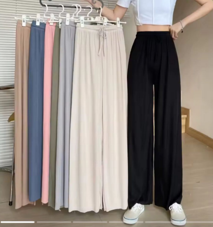 [400902020270] Pijama Pantalon de seda (Azul)