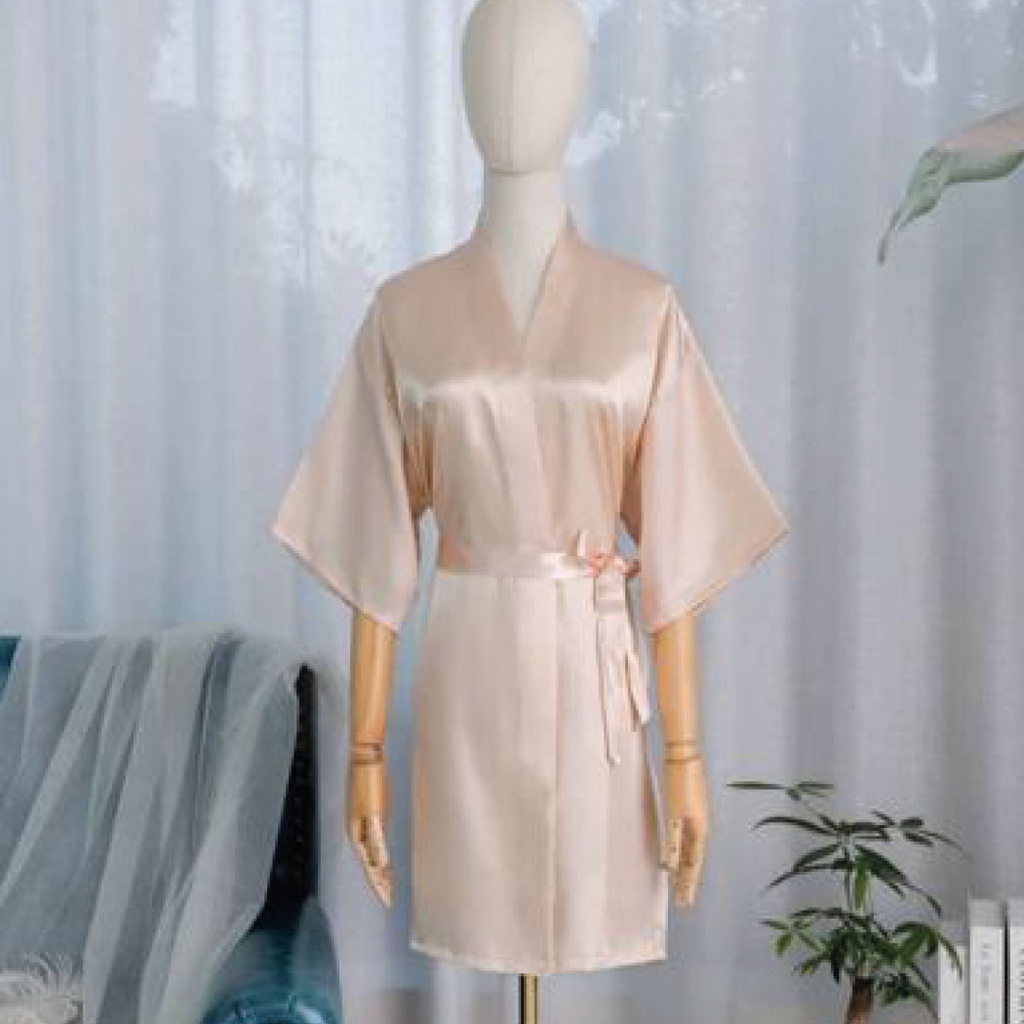 [328201750250] Pijama bata color beige (M)