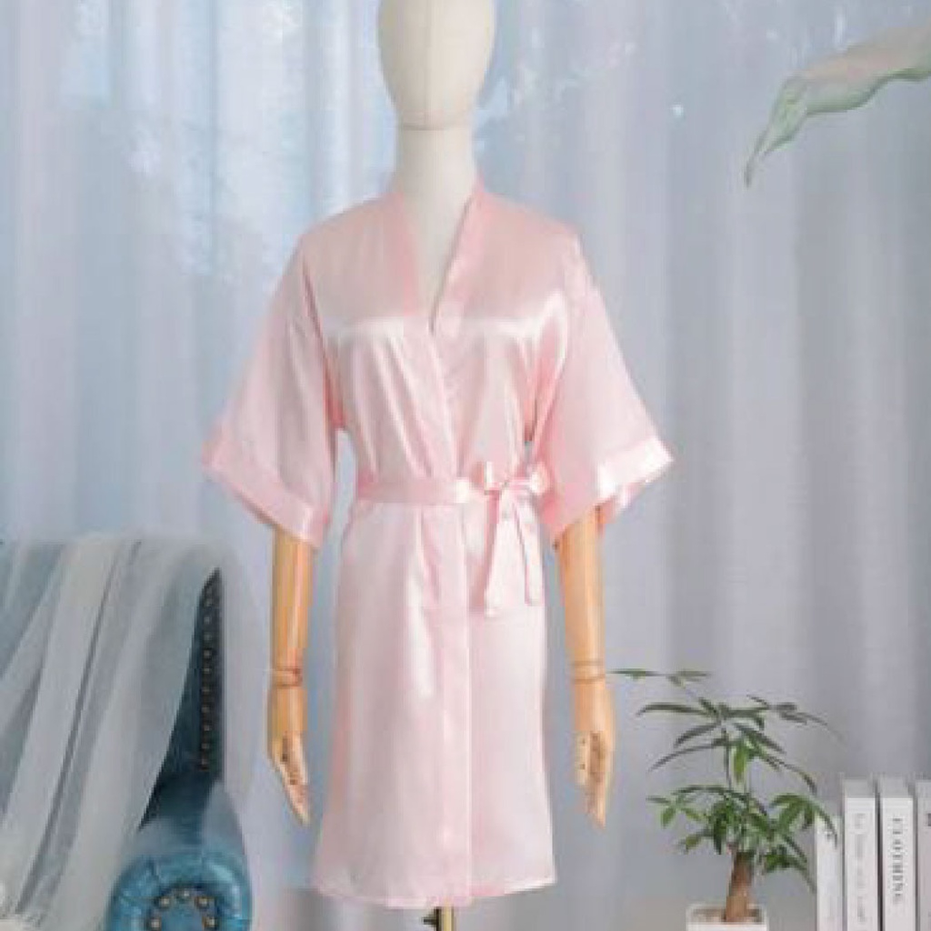 [328201740250] Pijama bata color rosado (M)