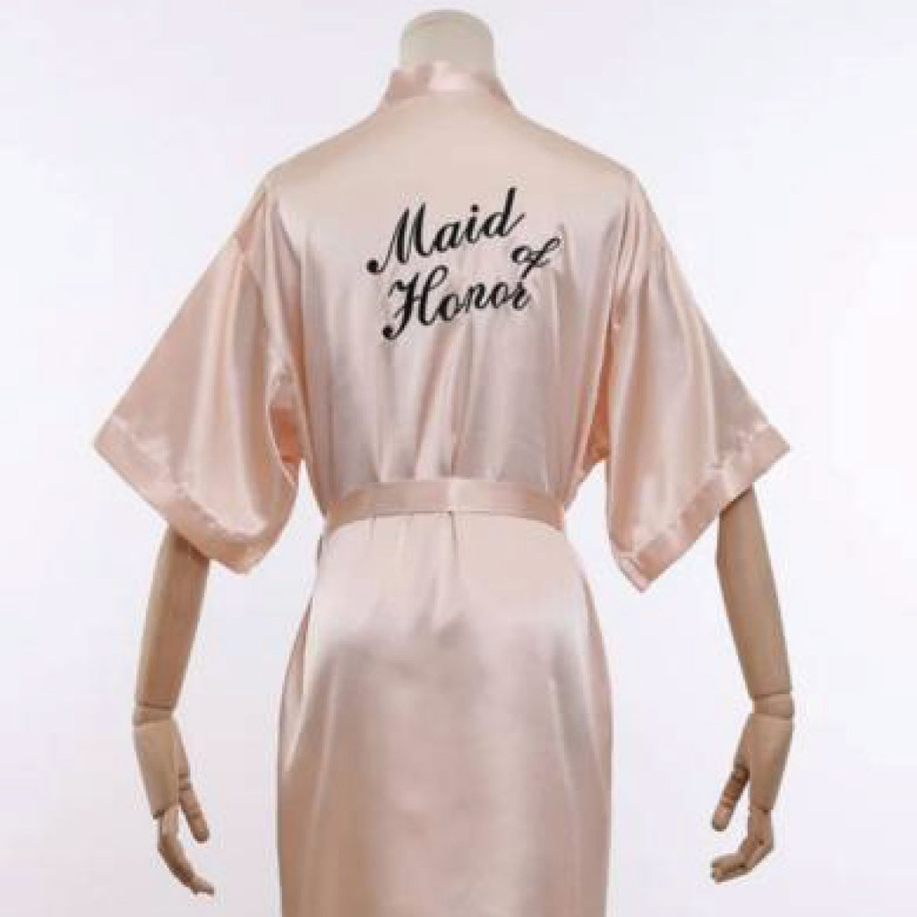 [328201790250] Pijama bata maid of honor color beige (M)