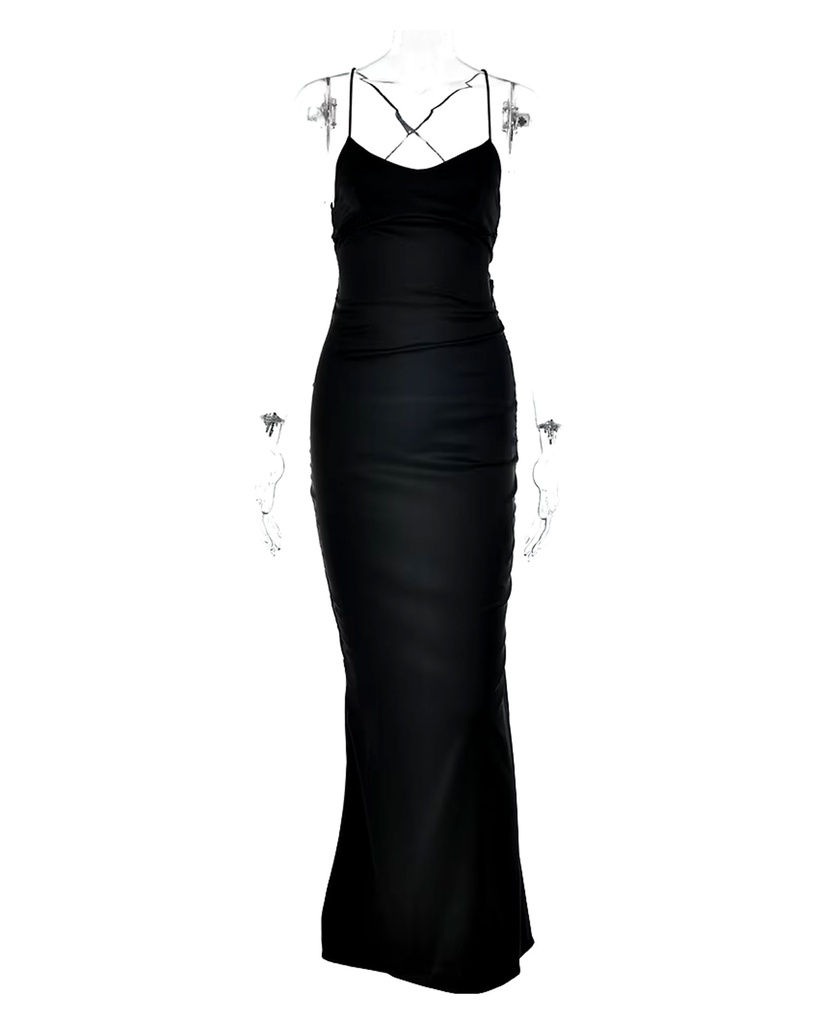 [361801010595] Vestido Sensuel (Negro, S)
