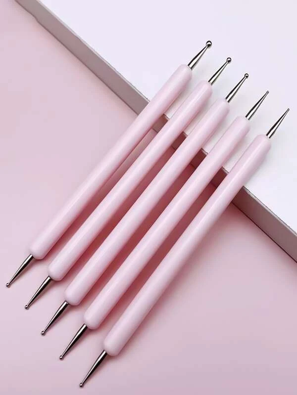 [307701270090] Pinceles Delineadores para Uñas 5 Pzs