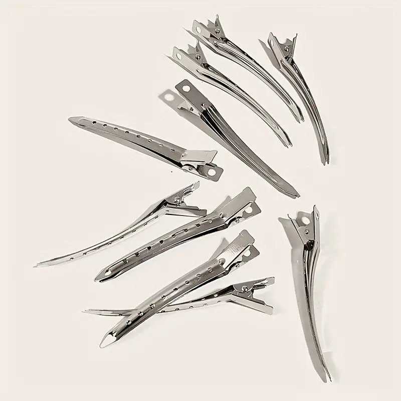 [308003840050] Pinzas Para El Cabello Con Pico De Pato De Metal