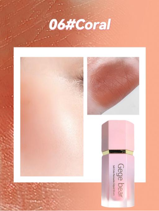 [41020111] Rubor líquido rosa mate para mejillas (#06 CORAL)