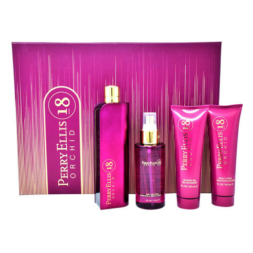 [844061016644] SET PERRY ELLIS 18 ORCHID WOMEN 3.4 OZ. EDP