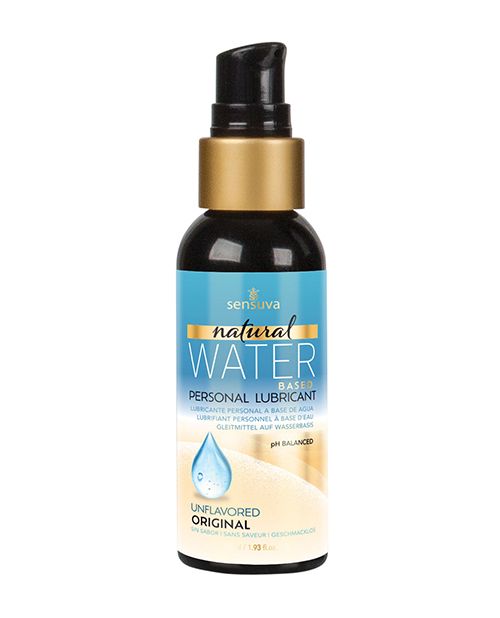 [810002660016] Sensuva Natural Water Based Personal Lubricant - 2 oz Unscented