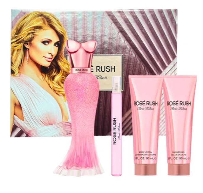 [608940586891] Set Rose rush Paris Hilton Set 4 piezas EDP 100ml 3.4 fl.oz
