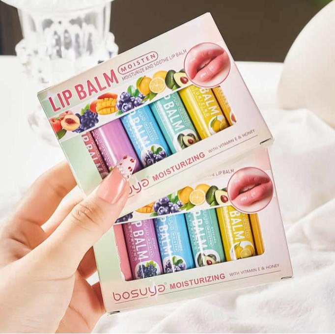 [41020110] Set de bálsamos labiales de frutas naturales orgánicas
