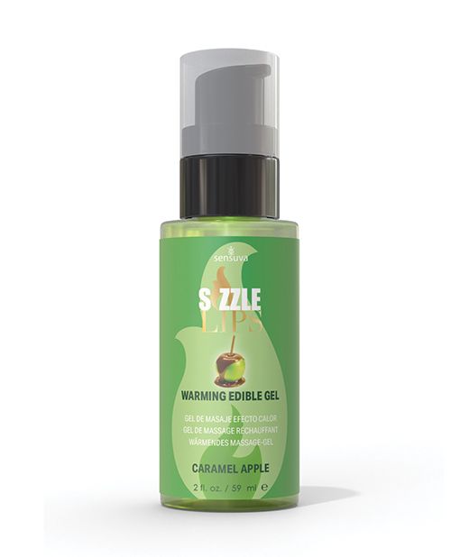 [810002664151] Sizzle Lips Warming Gel - 2 oz Caramel Apple