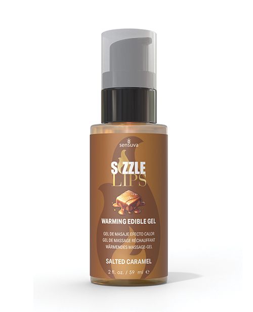 [810002664175] Sizzle Lips Warming Gel - 2 oz Salted Caramel