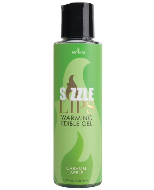 [855559007310] Sizzle Lips Warming Gel - 4.2 oz Bottle Caramel Apple