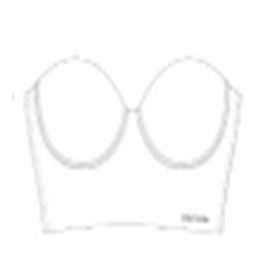 Strapless Daisy Fuentes color blanco