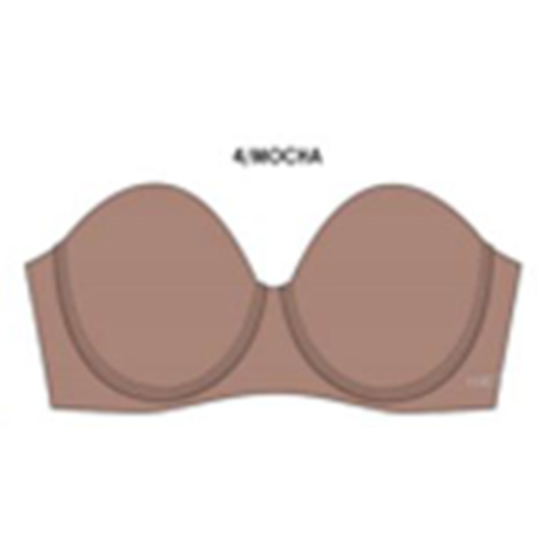 Strapless Daisy Fuentes color mocha