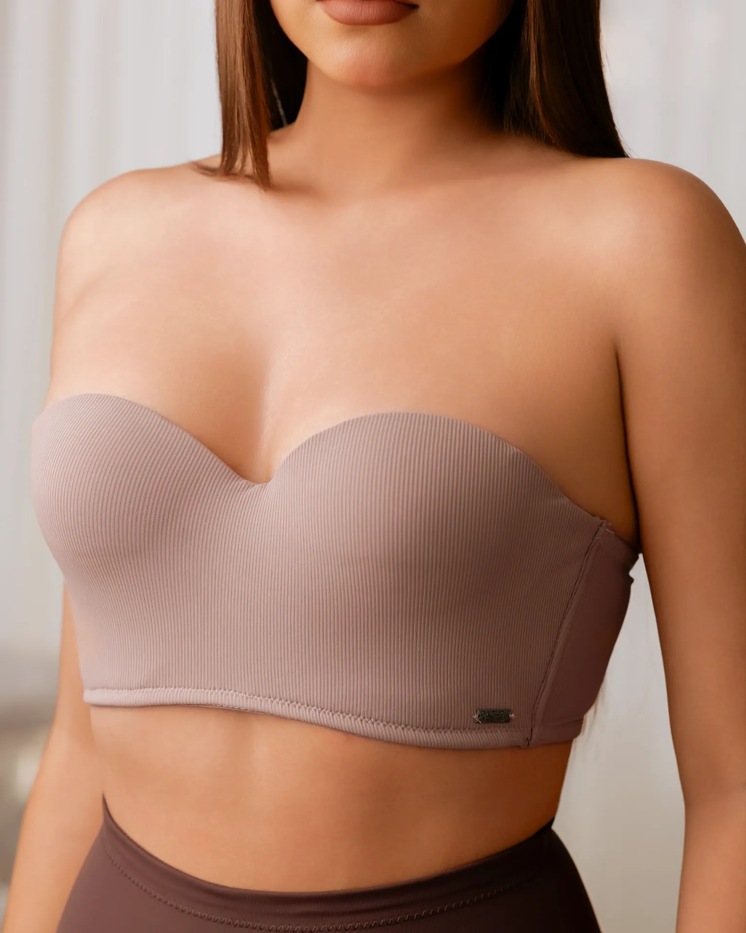 Strapless Rachel color mocha