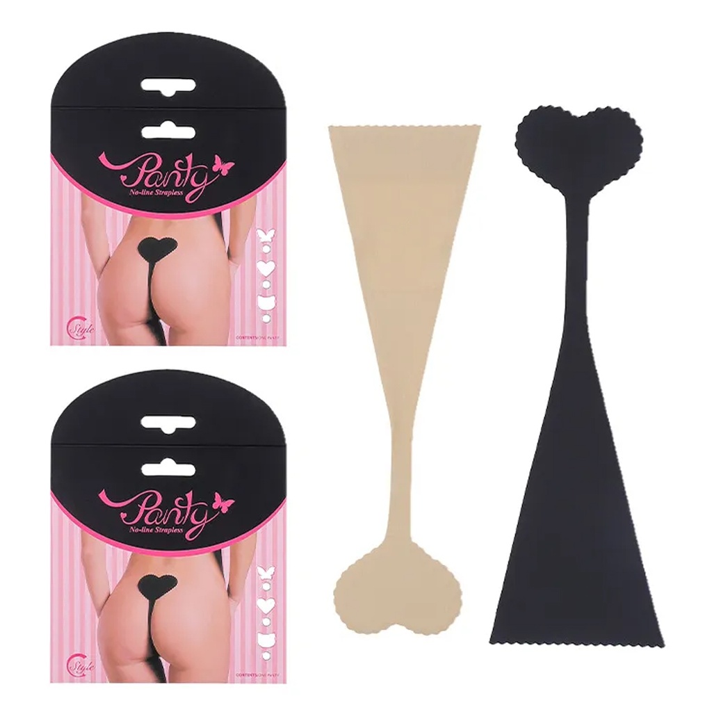 [41670101] Tanga Sin Costuras De Algodón Diseño Corazón