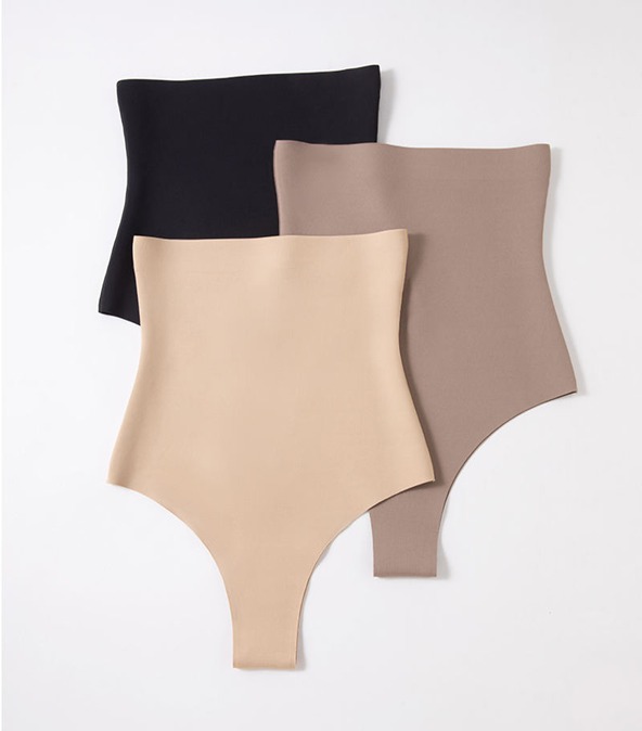 [41810013] Tanga moldeadora Sensuel con Control de Abdomen y Cintura Alta IY (Negro, S)