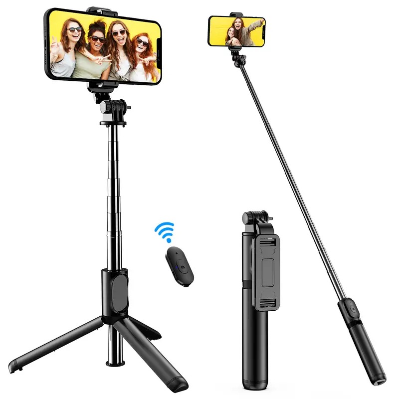 [308004120420] Trípode Selfie Stick 4 en 1 Portátil con Control Remoto Inalámbrico Desmontable