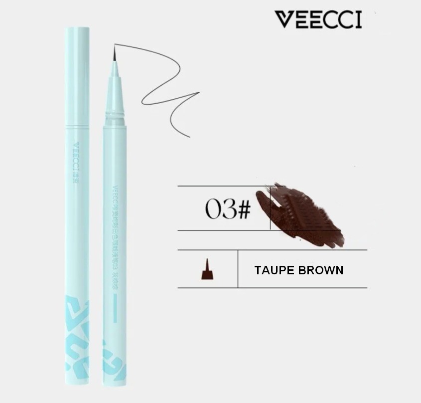 [6931354003390] Veecci Colorful Liquid Eyeliner - Taupe Brown