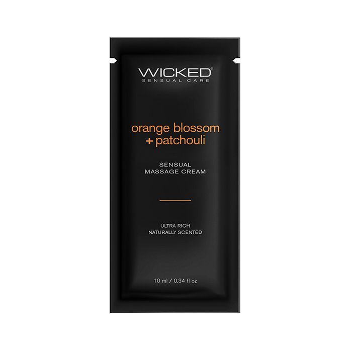 [713079909302] Wicked Sensual Care Orange Blossom & Patchouli Massage Cream  - .34 oz