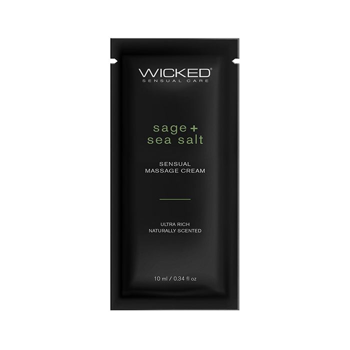 [713079909203] Wicked Sensual Care Sage & Sea Salt Massage Cream  - .34 oz