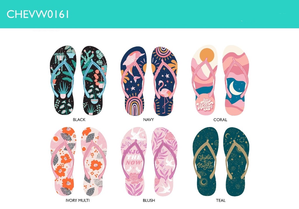 [194587821230] Sandalias Mujer Flip Flop Print (Coral, 11)