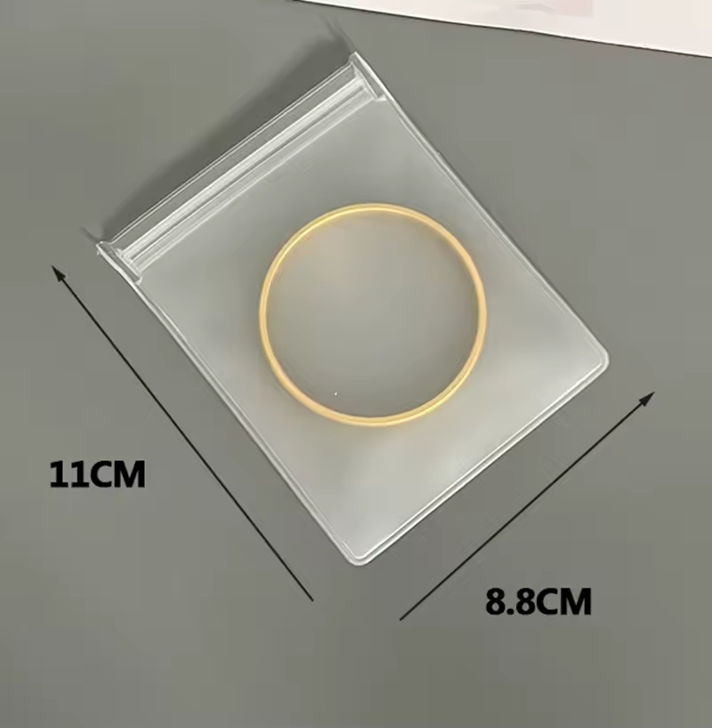 [3868100008] bolsas de joyería transparentes, semitransparentes, de plástico 8.8x11 cm