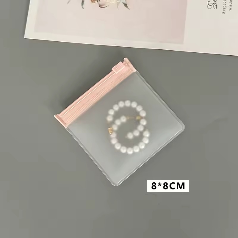 [3868080008] bolsas de joyería transparentes, semitransparentes, de plástico 8x8 cm