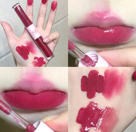 [40850110] Tinte o brillo de labios de doble punta mate/aterciopelado. (#06)