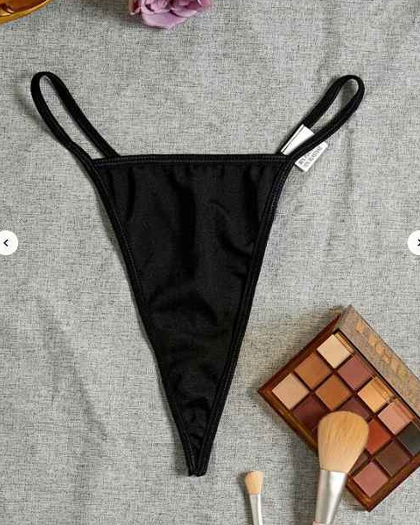 [314301060110] Tanga con diseño de cadena (S)