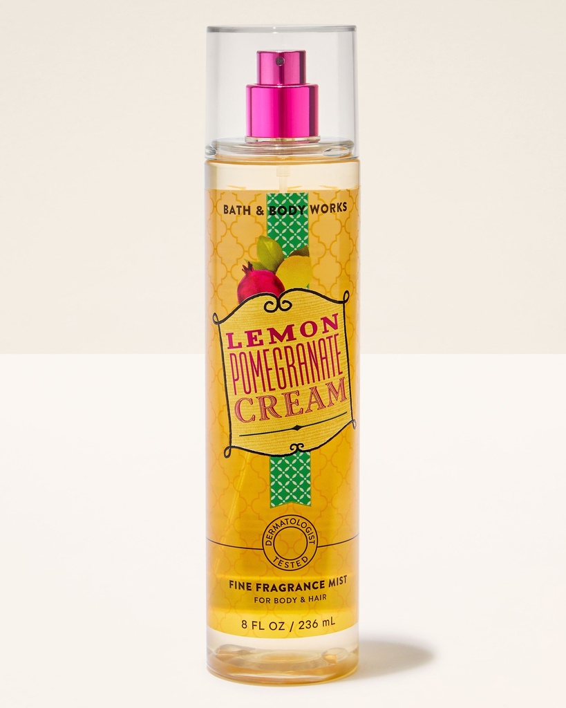 Body Mist Lemon Pomegranate Cream