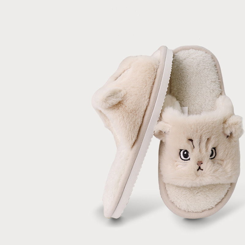 Pantuflas algodon color khaki