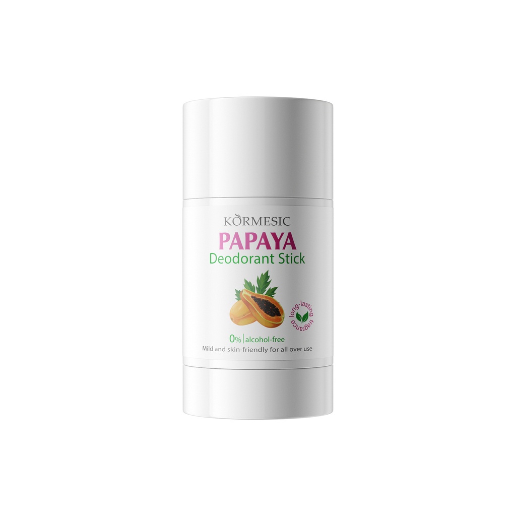 desodorante en barra con aroma a papaya