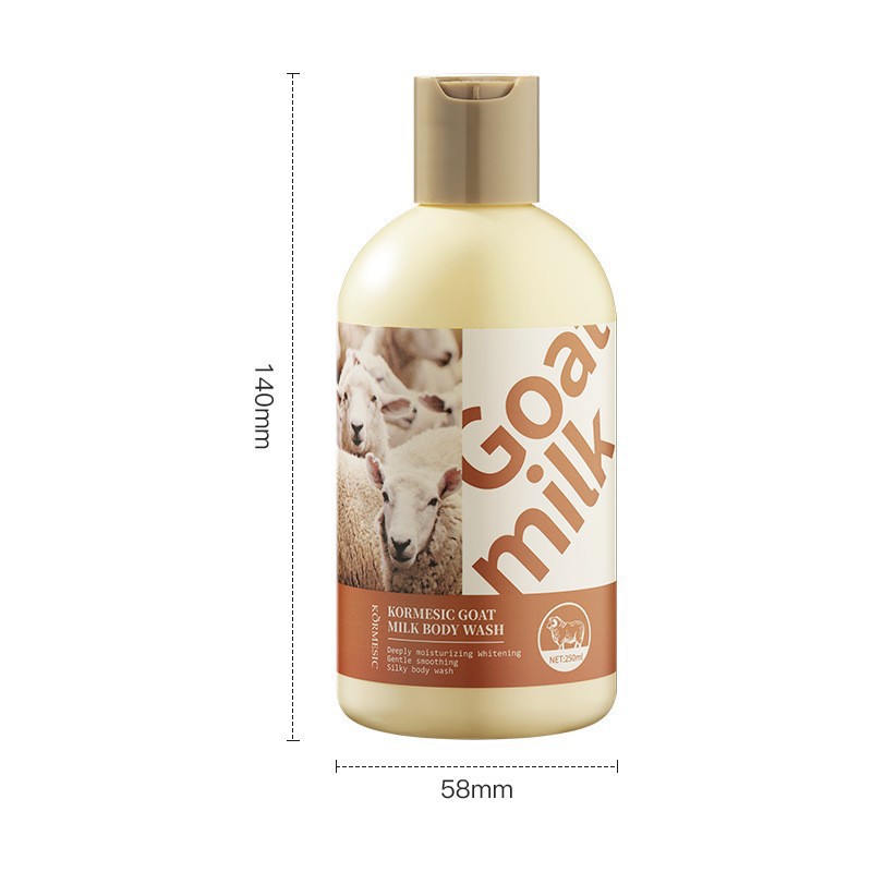 gel de baño corporal de leche de cabra