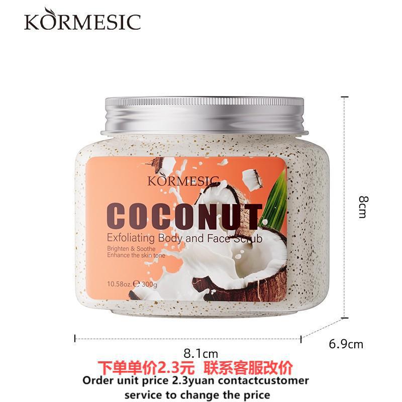 exfoliante mixto para rostro y cuerpo de coco