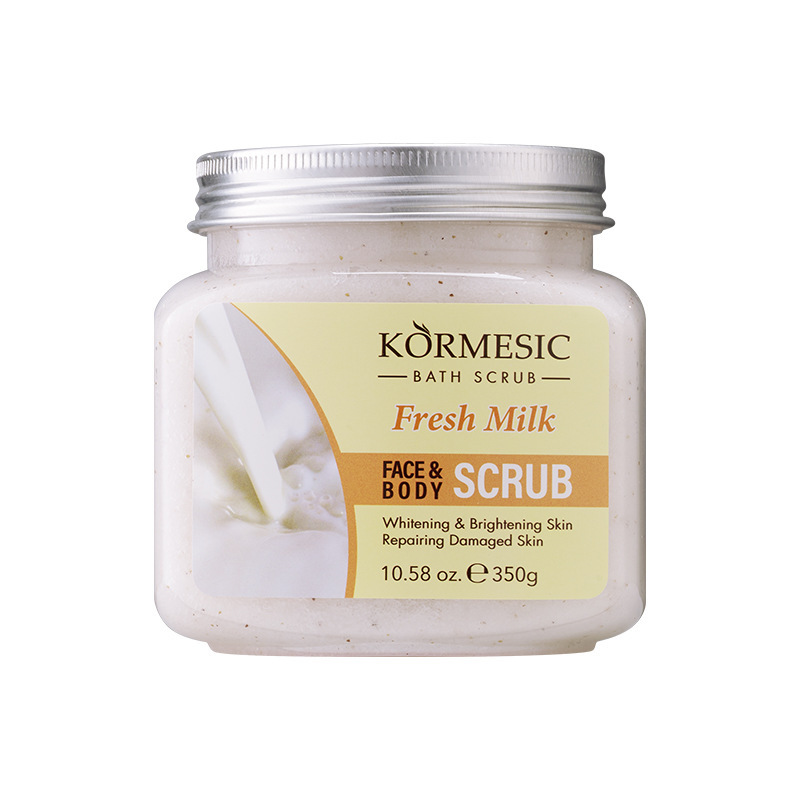 exfoliante de leche fresca para rostro y cuerpo
